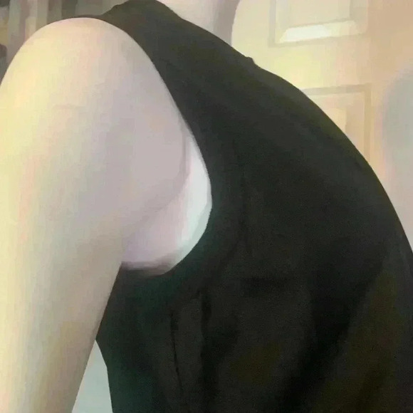 Marc Jacobs Black Pleated Shift Dress Womens Size Medium.     #300 - Picture 10 of 12